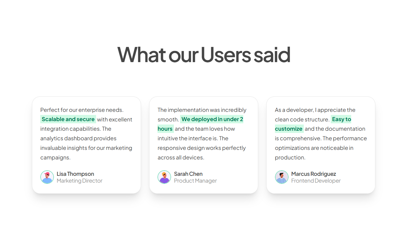 Animated Stacked Testimonials Carousel
