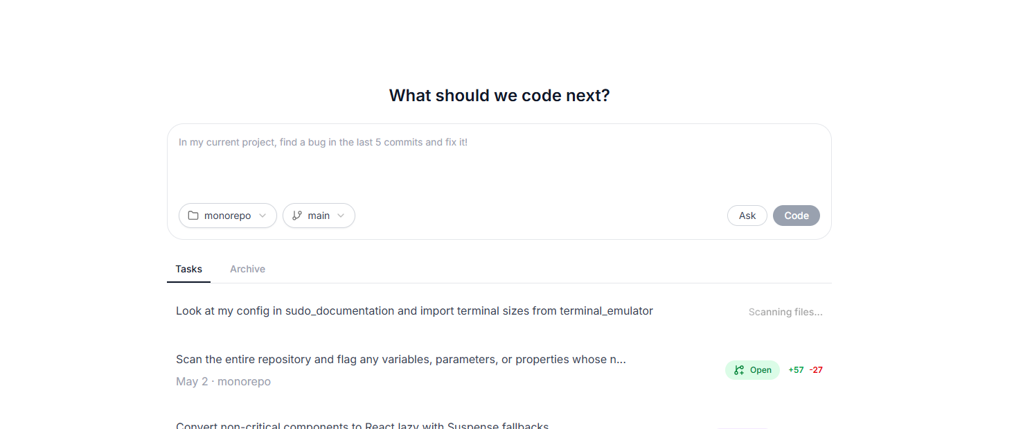 Background Coding Agent