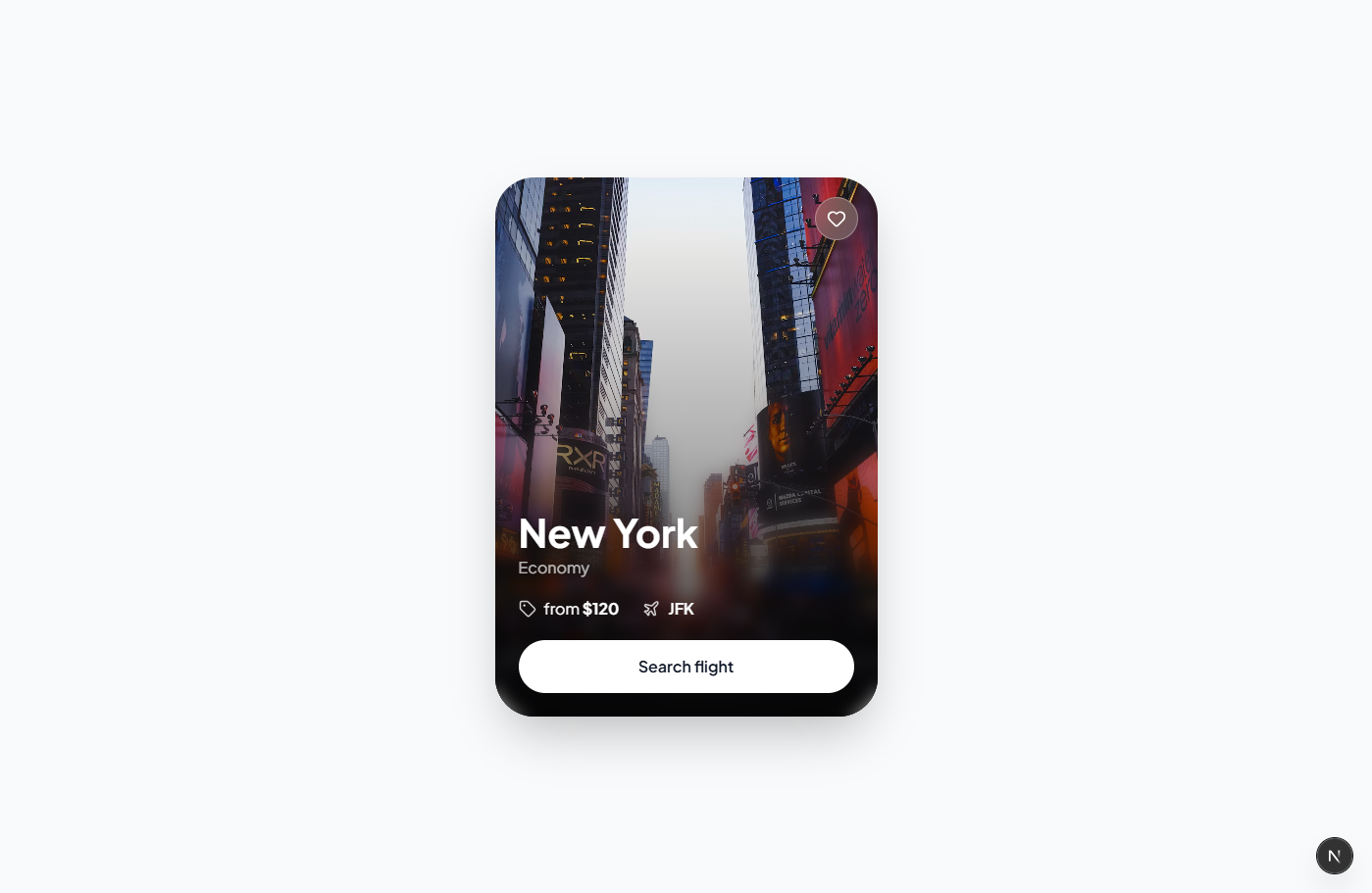 Flight Card - New York