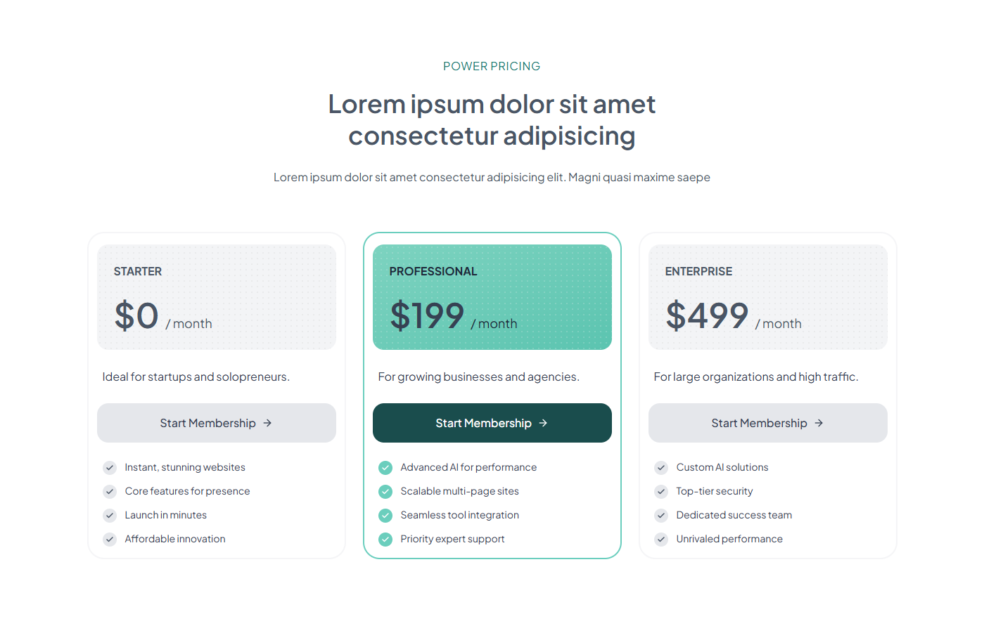 Power Pricing